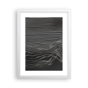 Plakát v bílém rámu - Rytmus a přízvuk - 30x40 cm