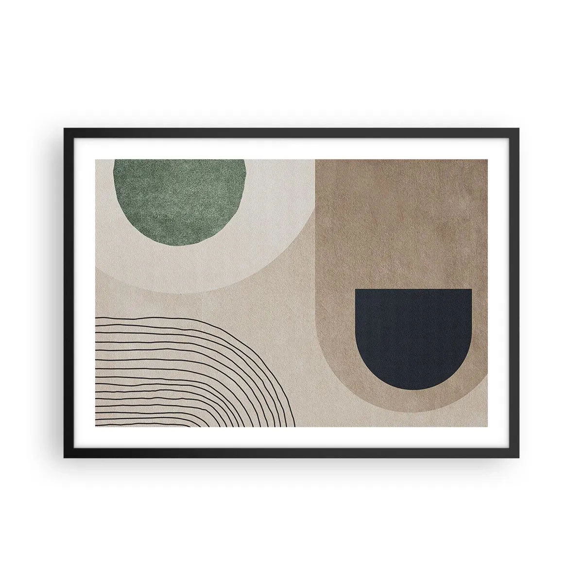 Plakát v černém rámu - Něžnost oválu - 70x50 cm