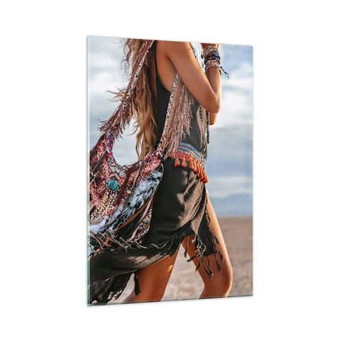 Obraz na skle - Šamanovo děvče - 70x100 cm