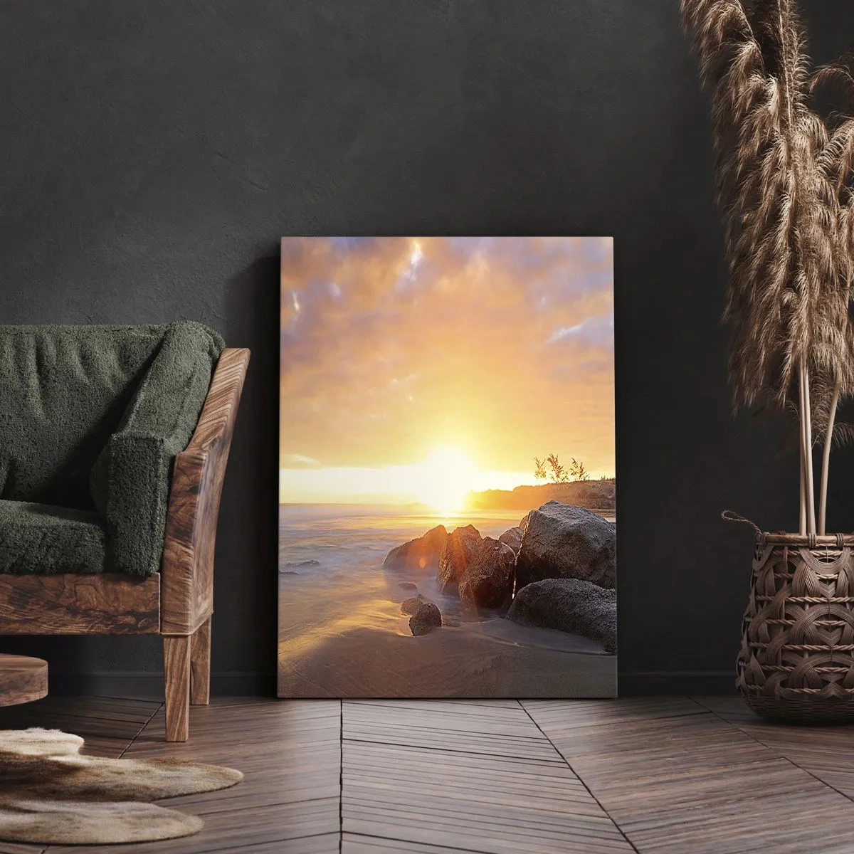 Obraz na plátně - Světlý večerní vánek - 50x70 cm