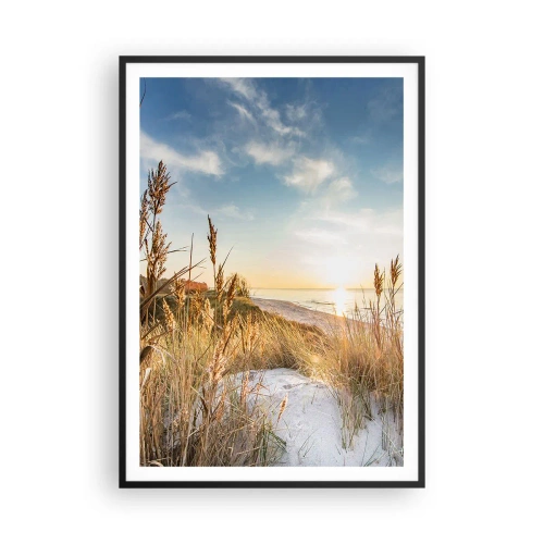 Plakát v černém rámu - Severní pláž - 70x100 cm