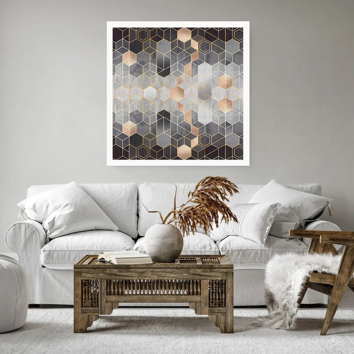 Plakát - Diamantová kompozice - 40x40 cm