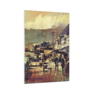 Obraz na skle - Život jako bohatství šedi - 70x100 cm