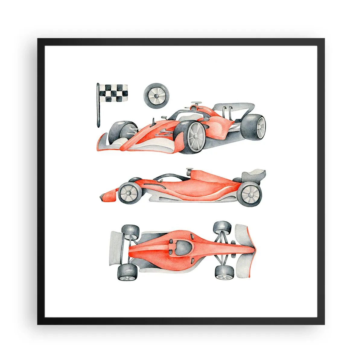 Plakát v černém rámu - Dohnat sen - 60x60 cm