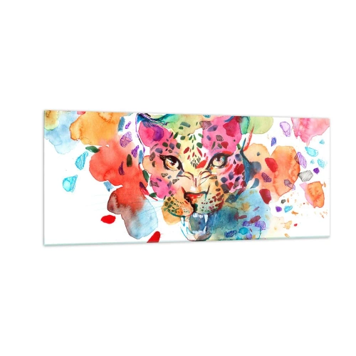 Obraz na skle - Kráska a zvíře - 100x40 cm