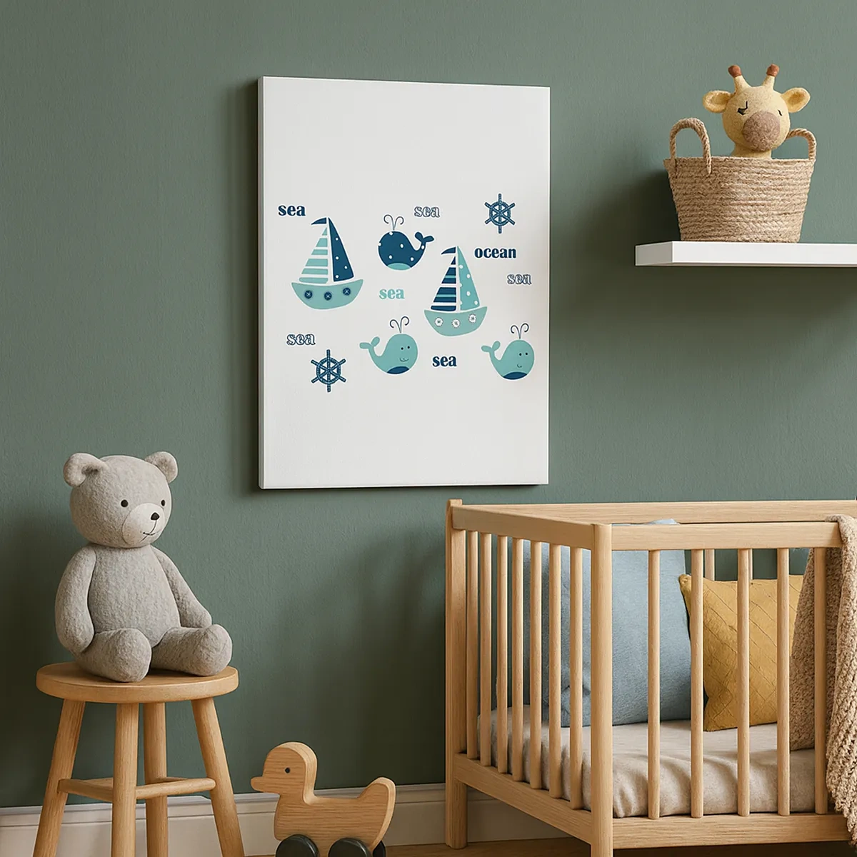 Obraz na plátně - Přes moře a oceány - 50x70 cm