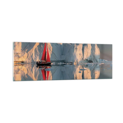 Obraz na skle - Na okraji světa - 90x30 cm