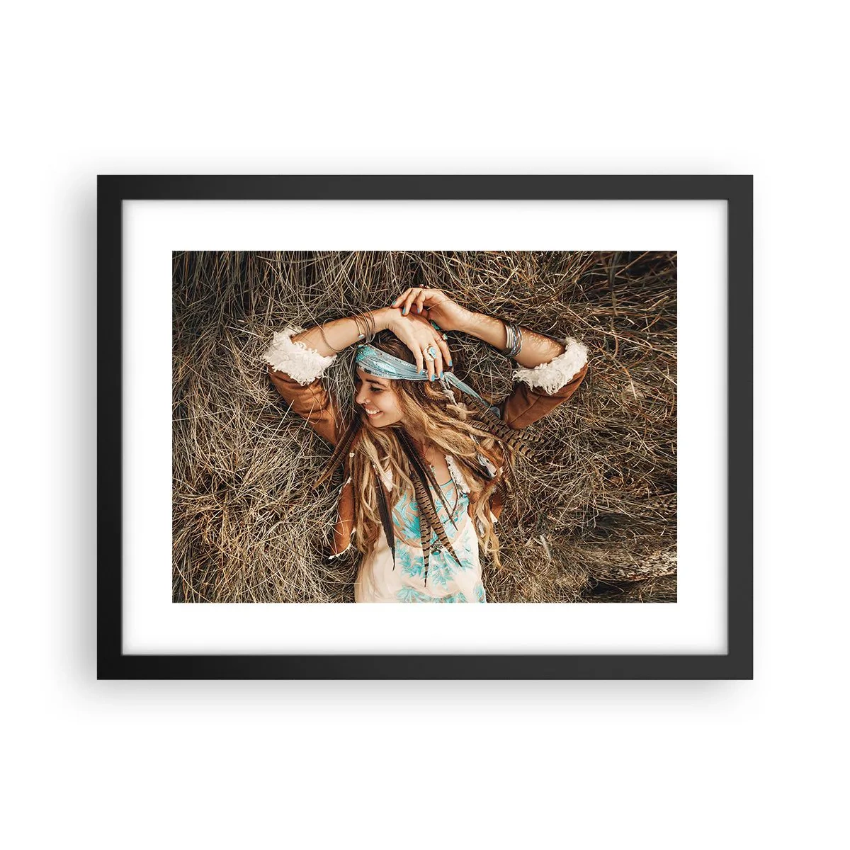 Plakát v černém rámu - Na cestě do léta lásky - 40x30 cm