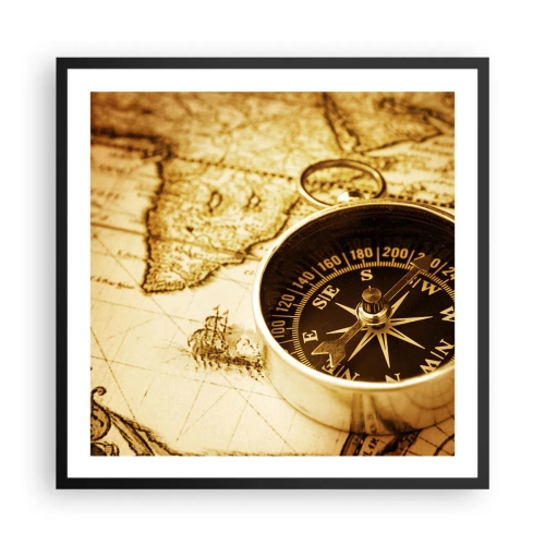 Plakát v černém rámu - Na východ nebo na západ? - 60x60 cm