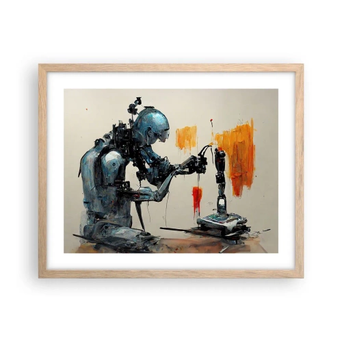Plakát v rámu světlý dub - Už zítra… - 50x40 cm