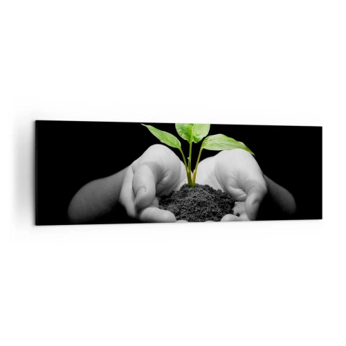 Obraz na plátně - Miluji přírodu, chráním ji - 160x50 cm