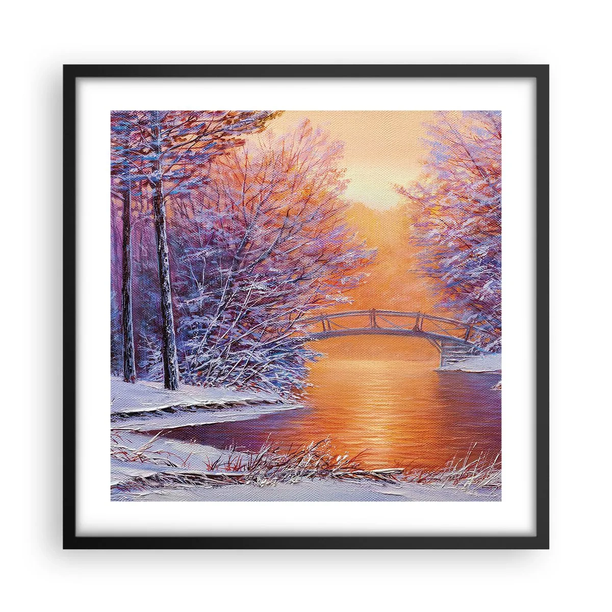 Plakát v černém rámu - Sejdeme se zde - 50x50 cm