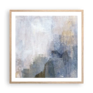 Plakát v rámu světlý dub - Tóny a akordy barev - 60x60 cm