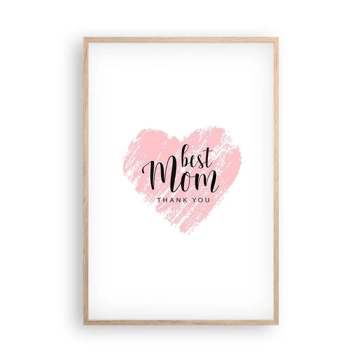 Plakát v rámu světlý dub - Vždy pravá chvíle - 61x91 cm