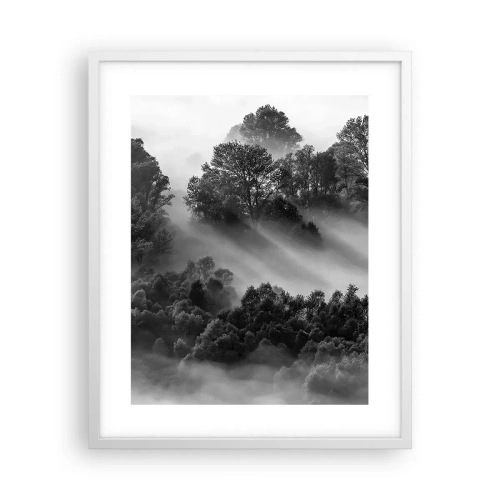 Plakát v bílém rámu - Probouzení ze spánku - 40x50 cm