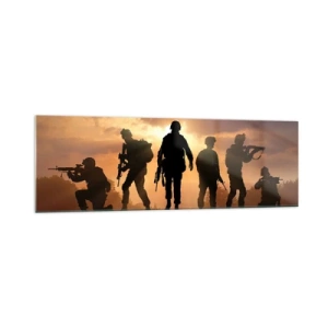 Obraz na skle - Brothers in arms - 160x50 cm