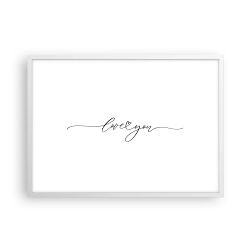 Plakát v bílém rámu - Černé na bílém - 70x50 cm