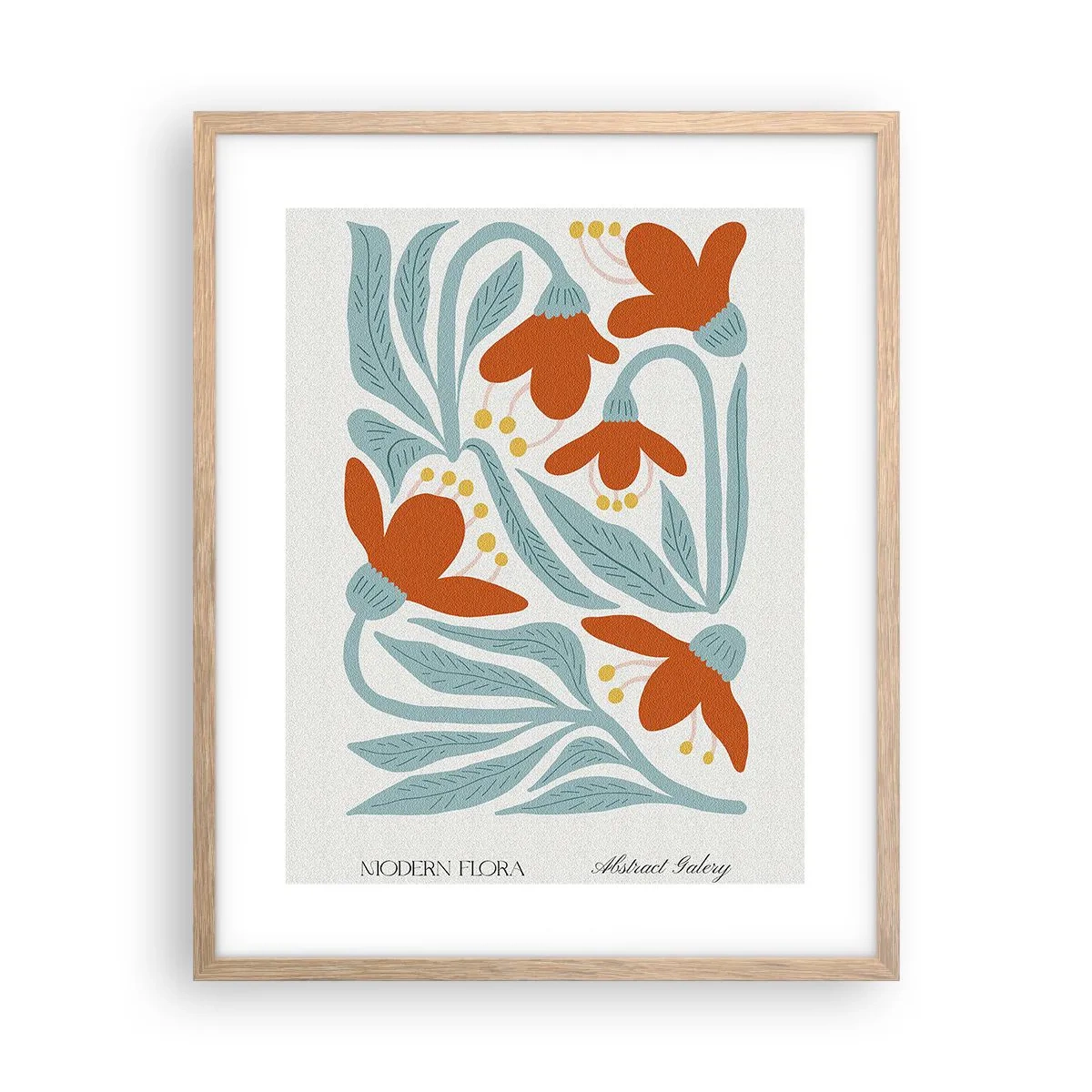 Plakát v rámu světlý dub - K zemi, ke slunci - 40x50 cm