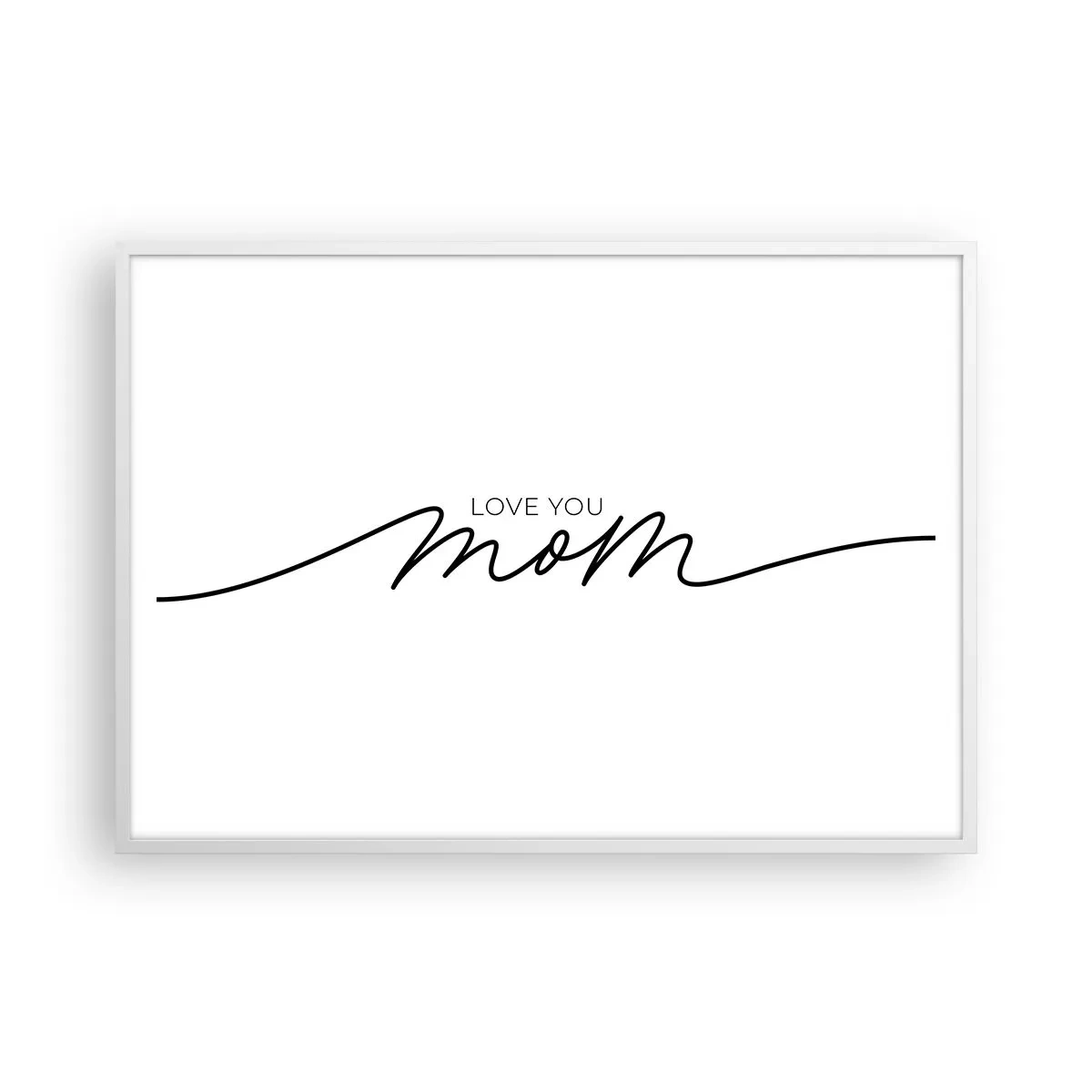 Plakát v bílém rámu - Velké emoce - 100x70 cm