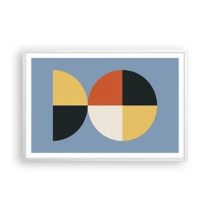 Plakát v bílém rámu - Koukej a počítej - 91x61 cm