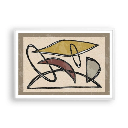 Plakát v bílém rámu - Svisle a vodorovně - 100x70 cm