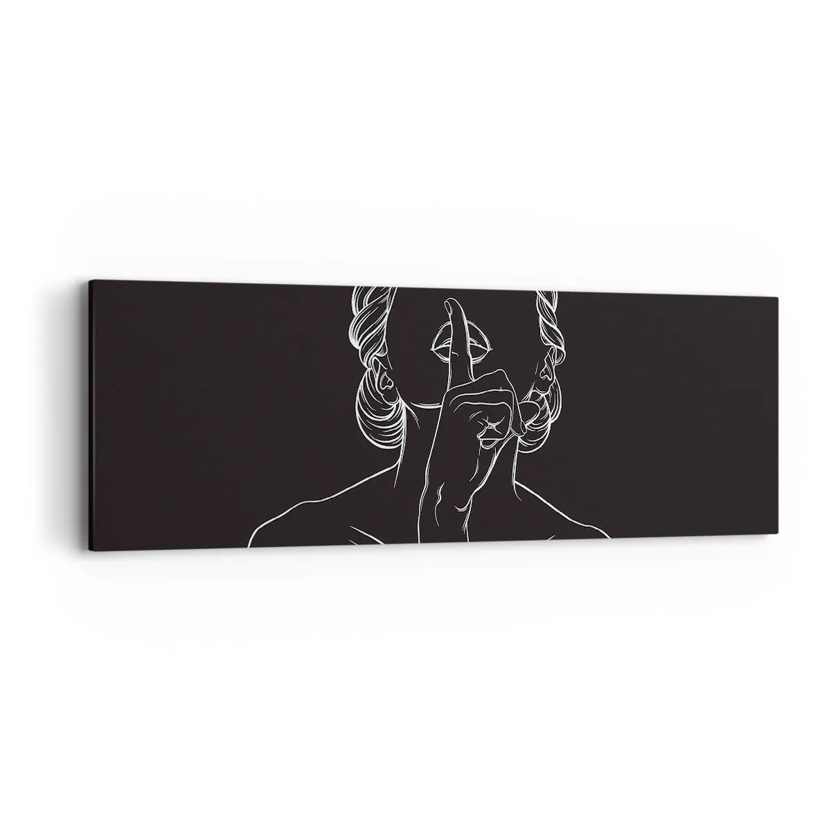 Obraz na plátně - Krása rozkvétá v tichu - 90x30 cm