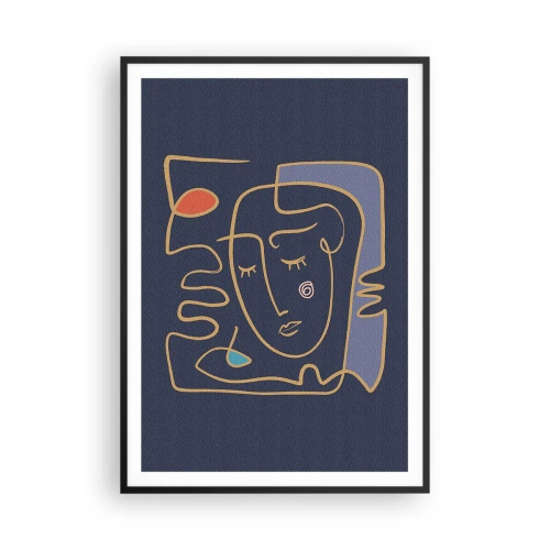 Plakát v černém rámu - V zádumčivosti - 70x100 cm