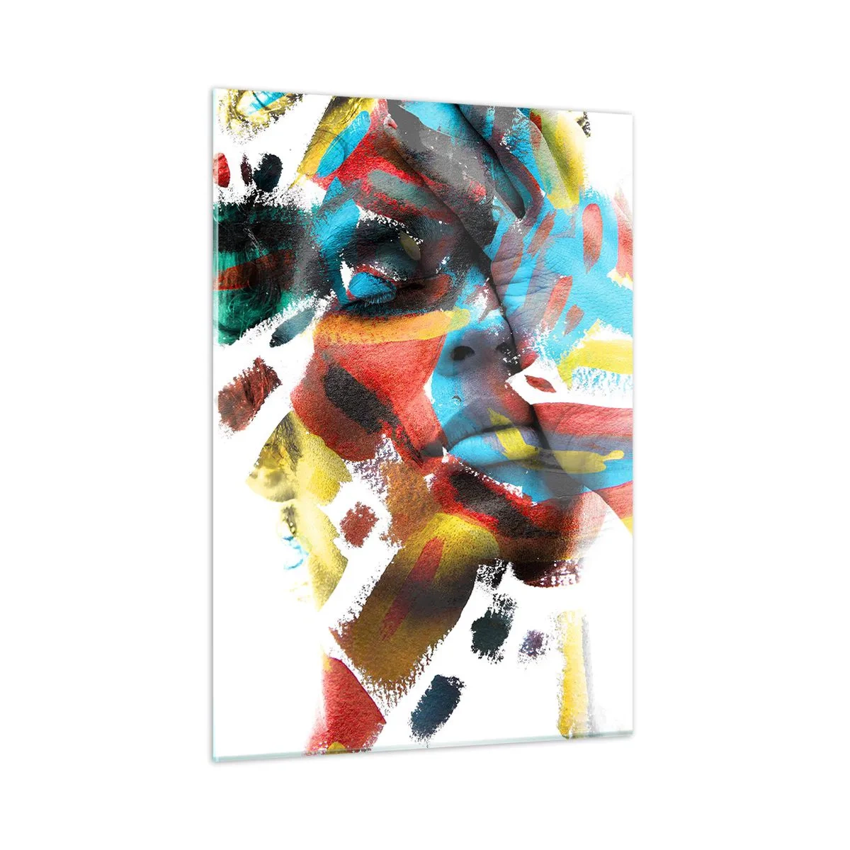Obraz na skle - Pestrá osobnost - 50x70 cm