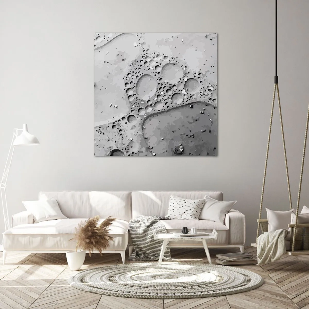 Obraz na plátně - Stopa po zpěněném - 50x50 cm