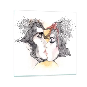 Obraz na skle - Svět neexistuje - 40x40 cm