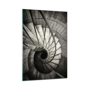Obraz na skle - Nahoru po schodech, dolů po schodech - 50x70 cm