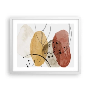 Plakát v bílém rámu - Jako lehký, průzračný vzduch - 50x40 cm