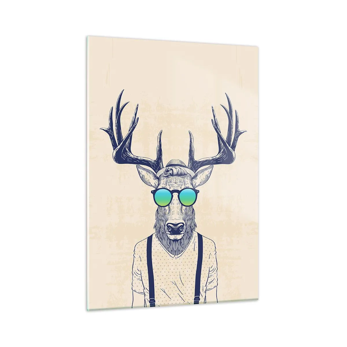 Obraz na skle - A koho jsi čekal? - 50x70 cm