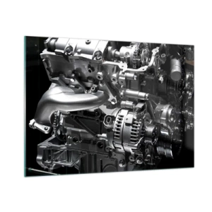 Obraz na skle - Kovový, krásný, silný - 100x70 cm