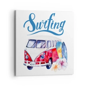 Obraz na plátně - Okurka - klasika pro surfaře - 70x70 cm