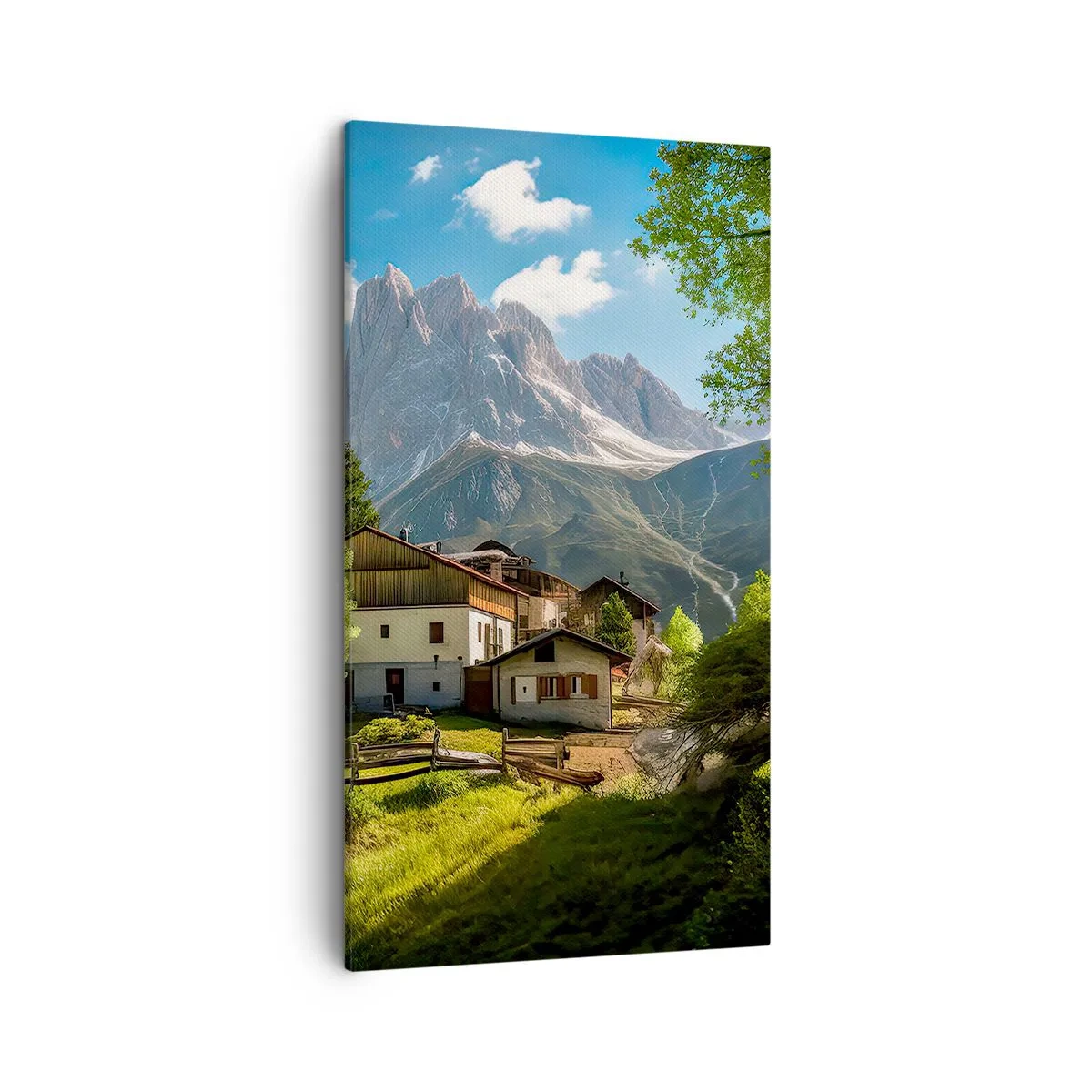 Obraz na plátně - Alpská idyla - 45x80 cm
