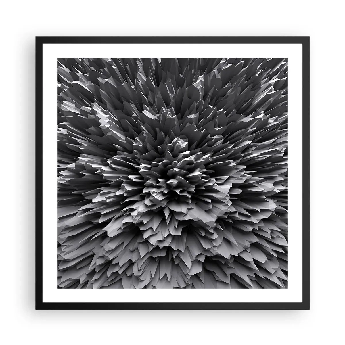 Plakát v černém rámu - Ostřejší to už nebude - 60x60 cm