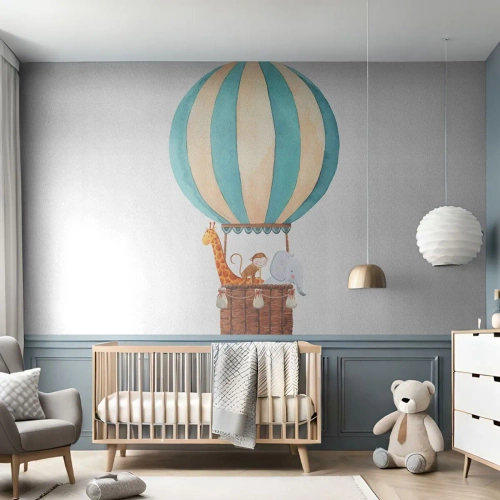 Fototapeta Samolepicí Deluxe Sticker - Fantastický výlet - Balón, Pro děti, Vinobraní - 100x70 cm