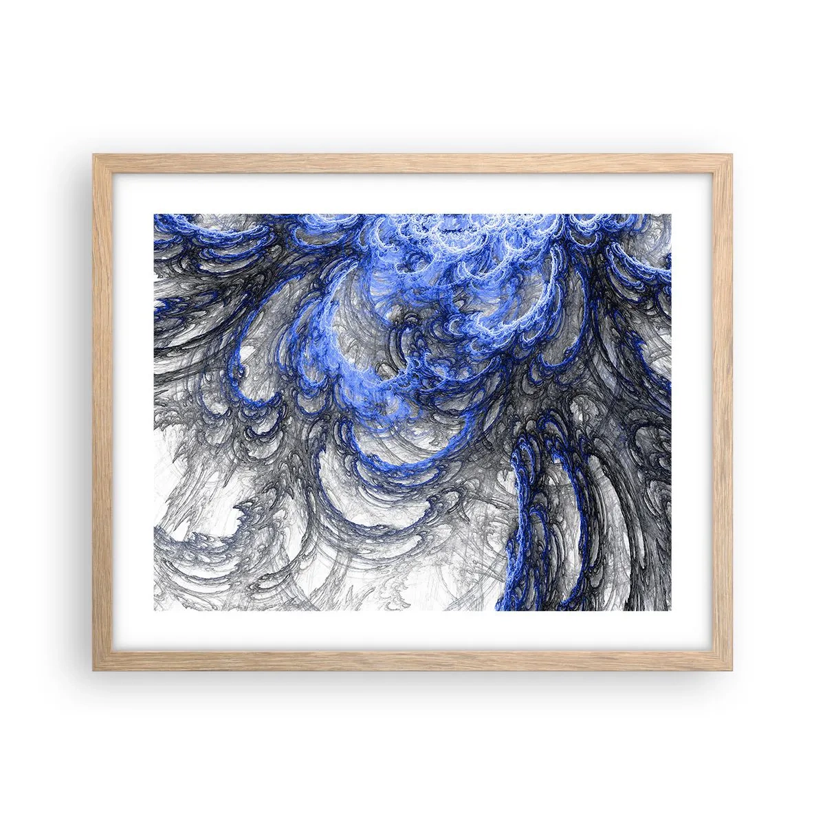 Plakát v rámu světlý dub - Zrod vlny - 50x40 cm