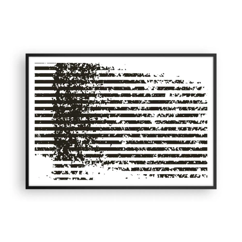 Plakát v černém rámu - Rytmus a šum - 100x70 cm