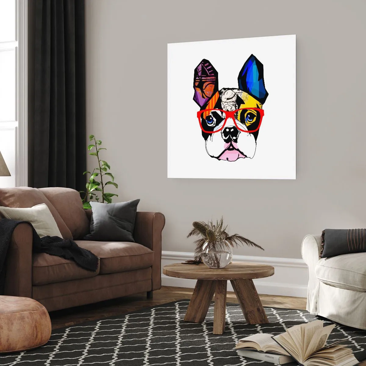 Plakát - Intelektuál - 60x60 cm