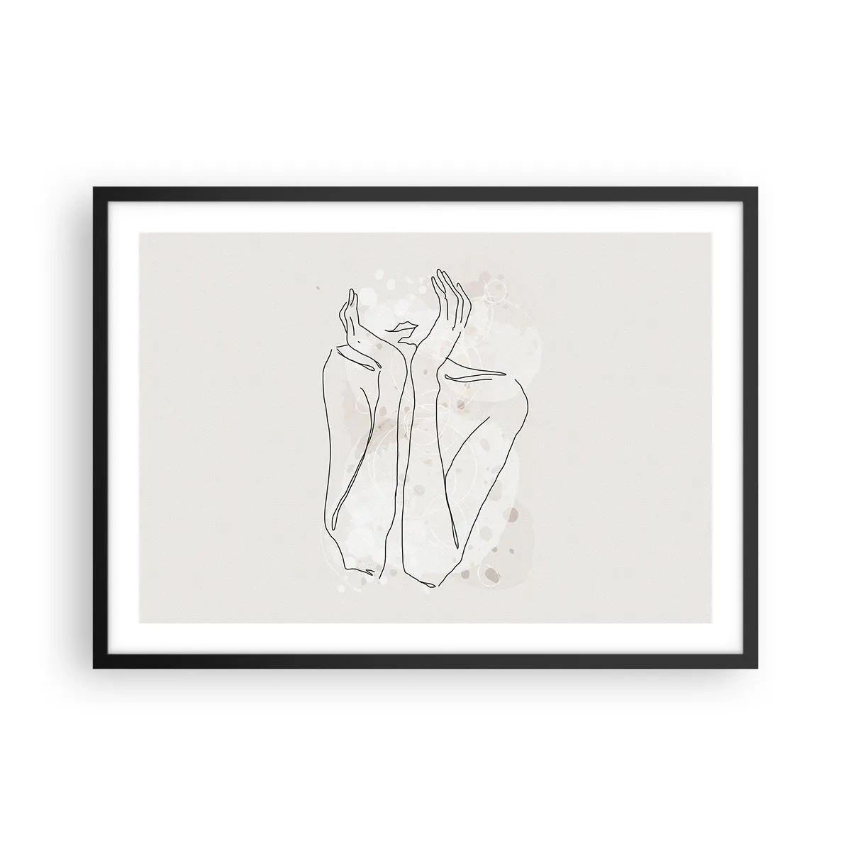 Plakát v černém rámu - Zasněný okamžik - 70x50 cm