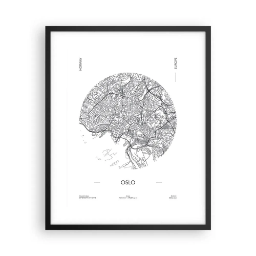 Plakát v černém rámu - Anatomie Osla - 40x50 cm