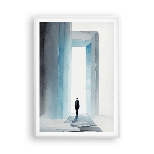 Plakát v bílém rámu - Žij bez omezení - 70x100 cm