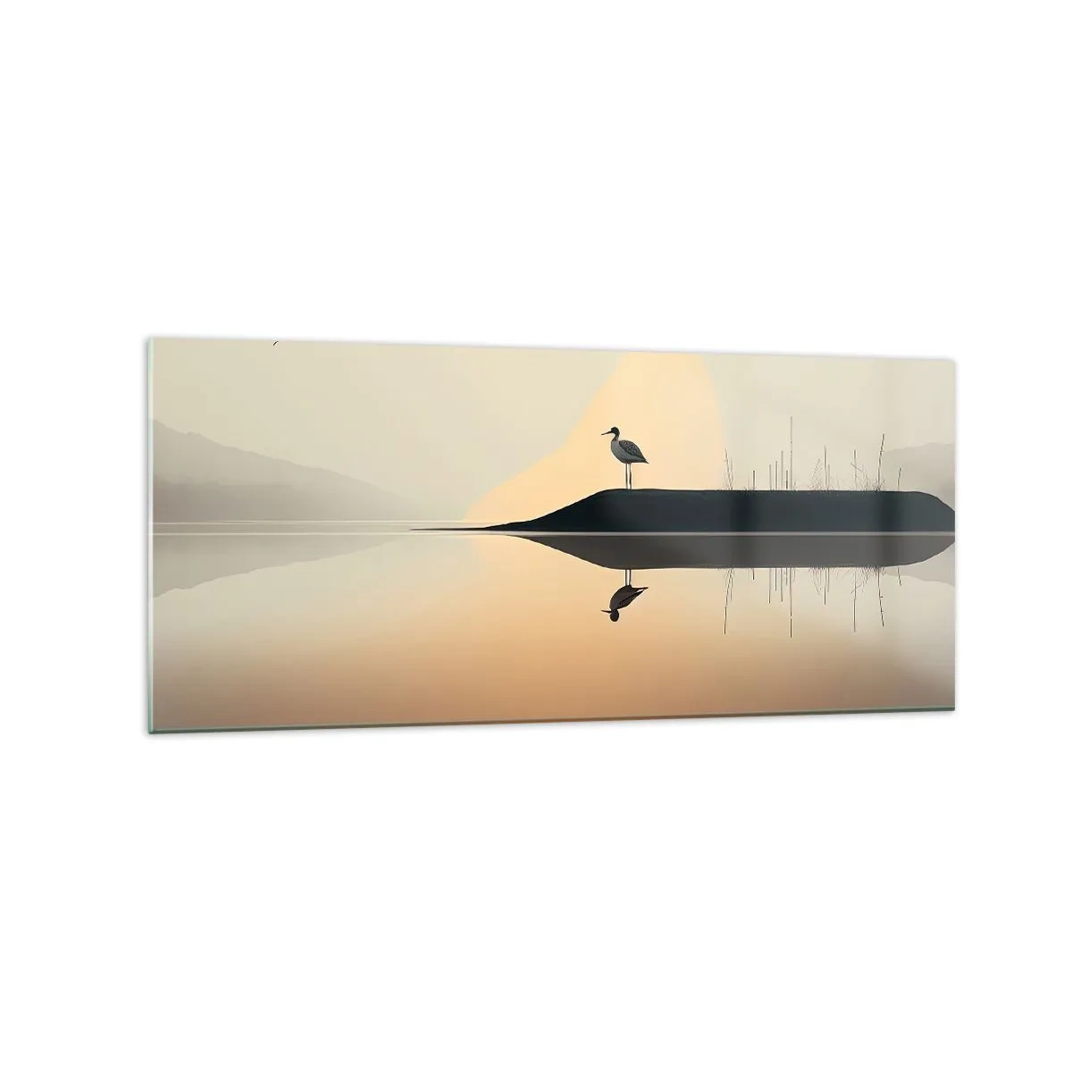 Obraz na skle - Pán na jezeře - 120x50 cm