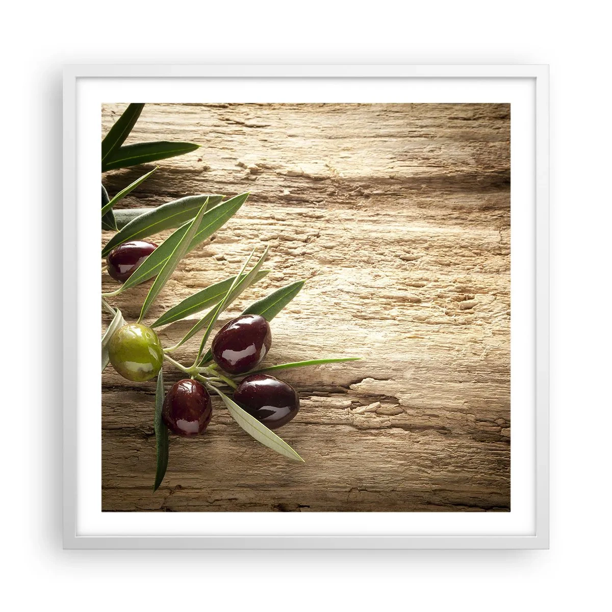 Plakát v bílém rámu - Přímo od přírody - 60x60 cm