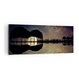 Obraz na plátně - Noc na konci světa - 100x40 cm