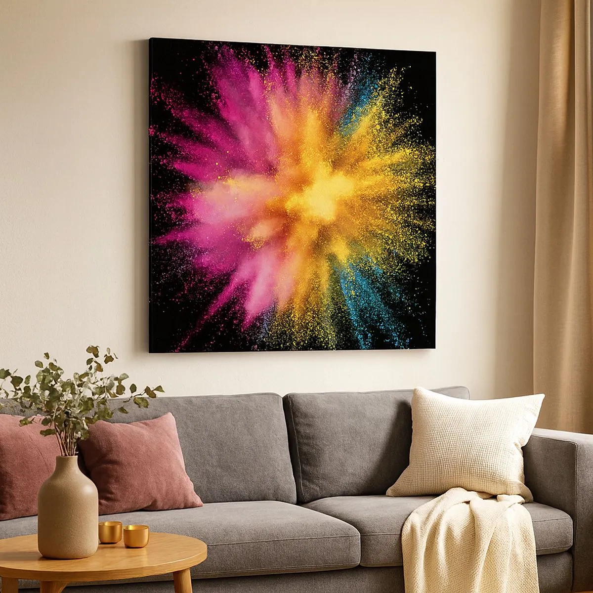 Obraz na plátně - Zrození barev  - 30x30 cm