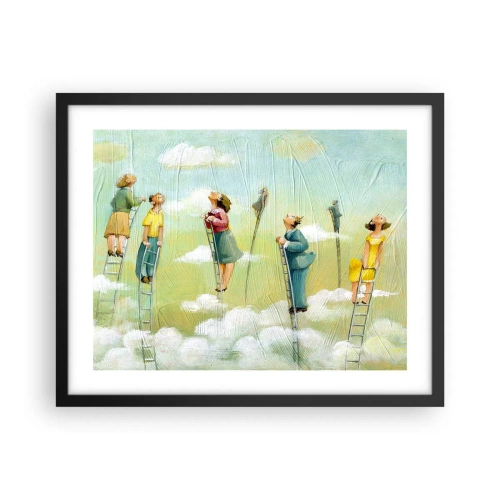 Plakát v černém rámu - Za svým snem - 50x40 cm