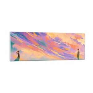 Obraz na skle - Síla přitažlivosti - 90x30 cm